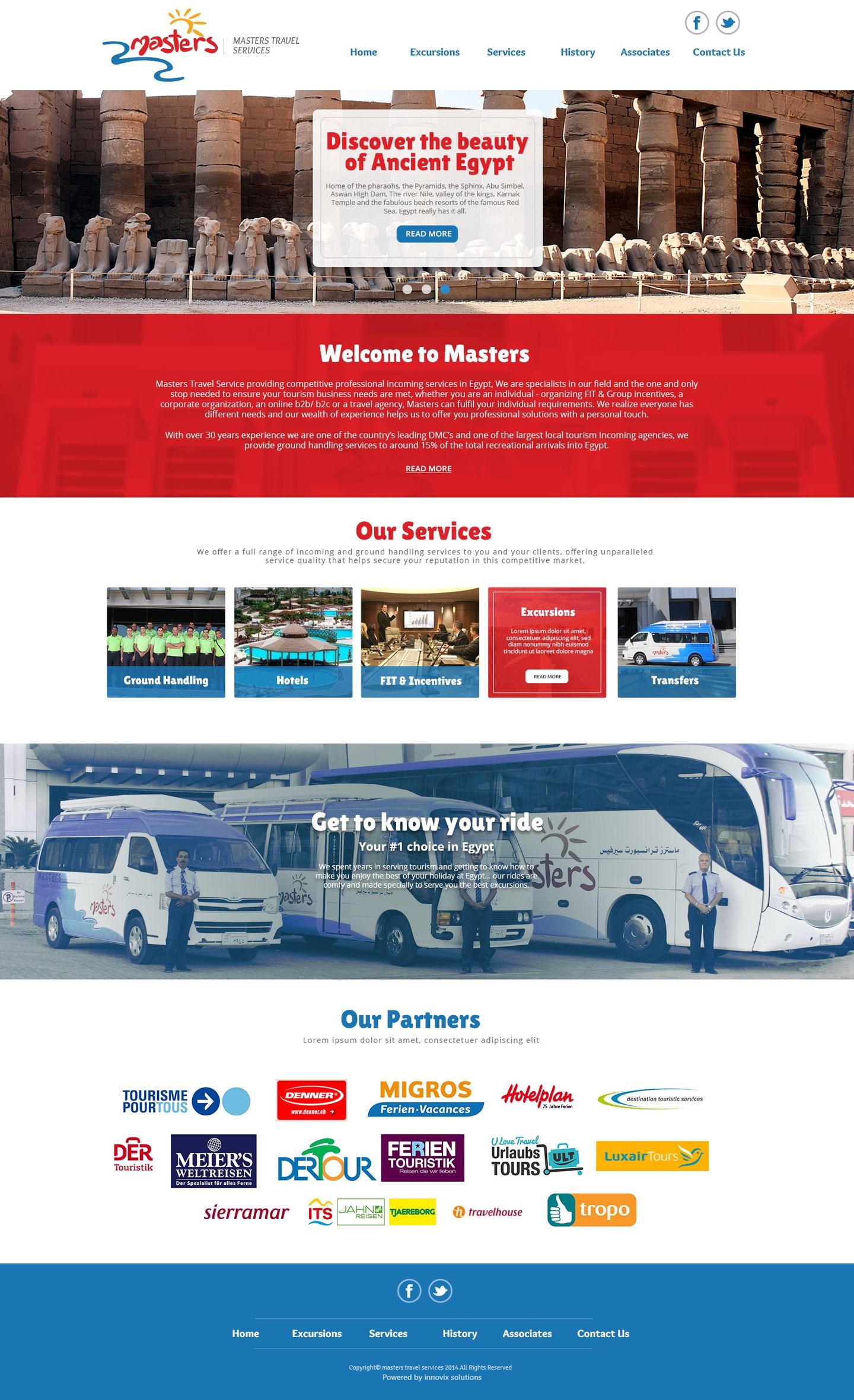 Masters Travel Service Website